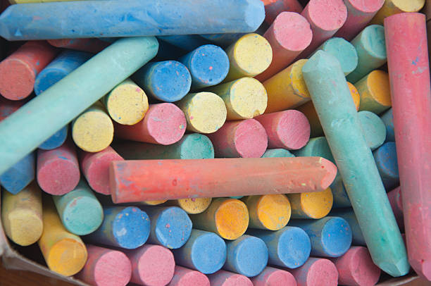 istock colorful bright chalk ends viewed up close from above 504797100