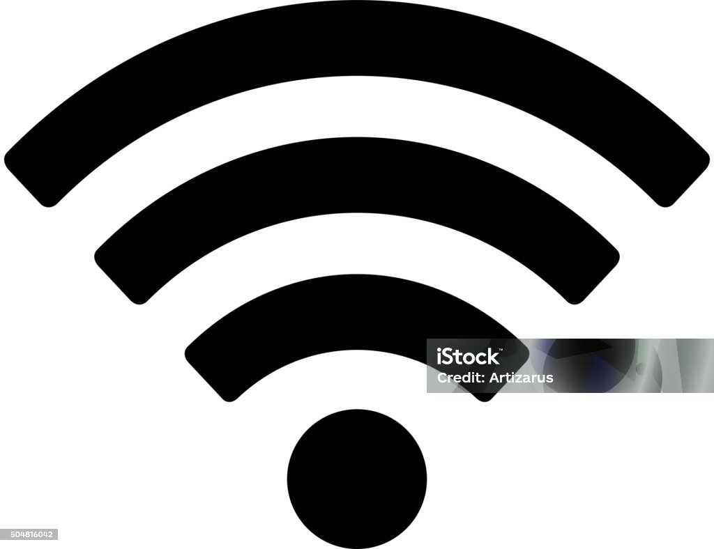 Ícone de Wi-Fi - Vetor de Tecnologia sem Fio royalty-free