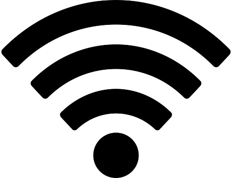 Wifi icon isolated on white