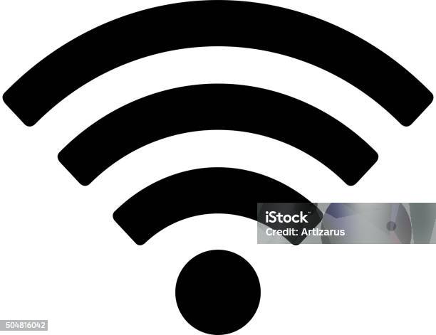 Wifi Icon Stock Illustration - Download Image Now - Wireless Technology, Icon Symbol, Symbol