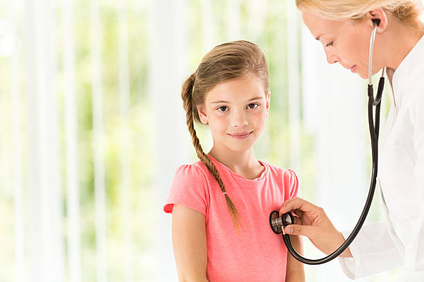istock Doctor exemining little girl 504816307