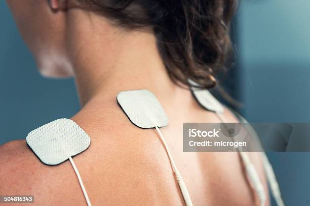 Tens Electrodes Stock Photo - Download Image Now - Electrode, Alternative Therapy, Back