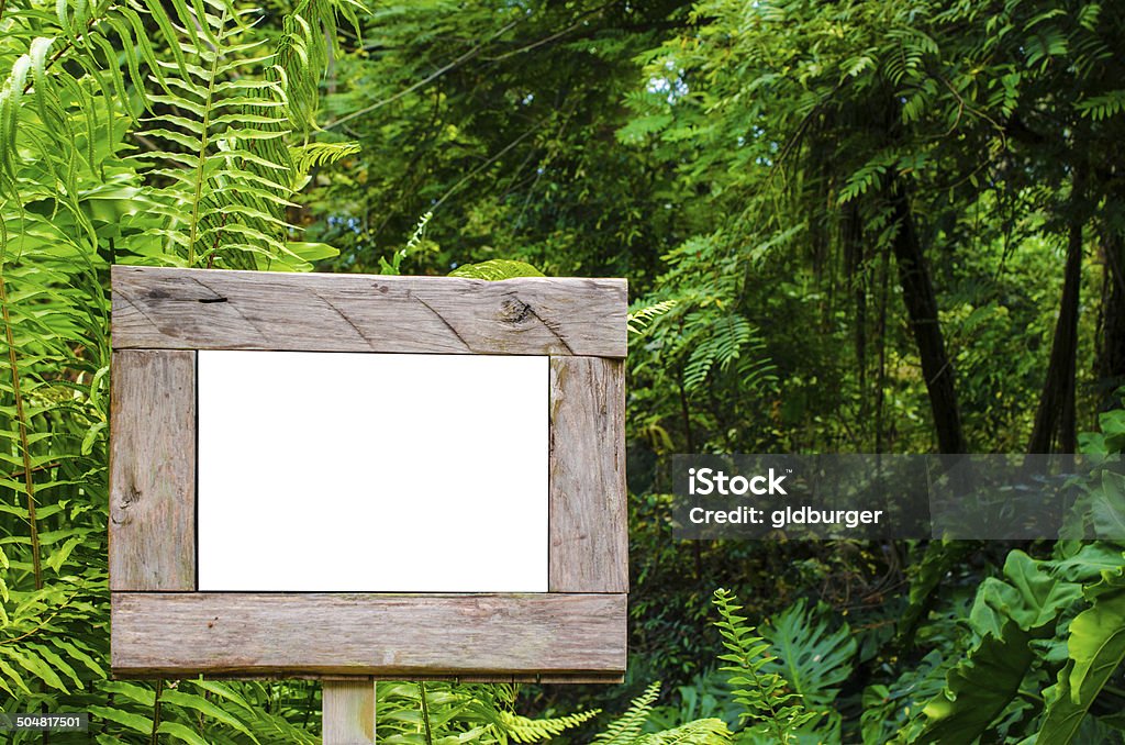 Blank sign outside Blank sign outdoors Blank Stock Photo