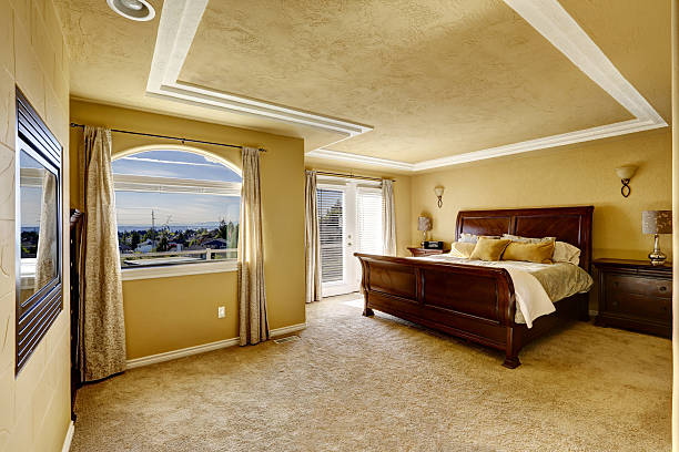 istock Bedroom interior in luxury house 504818509