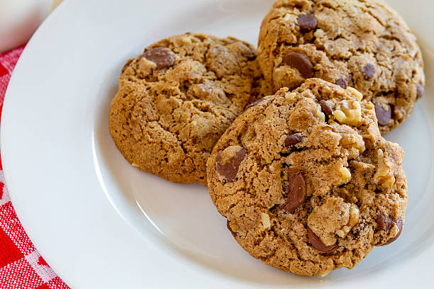 istock Homemade Chocolate Chip Cookies with Walnuts 504818517