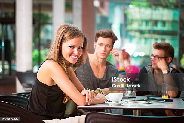 Urban Young People In College Cantine Stock Photo - Download Image Now - City, City Life, University