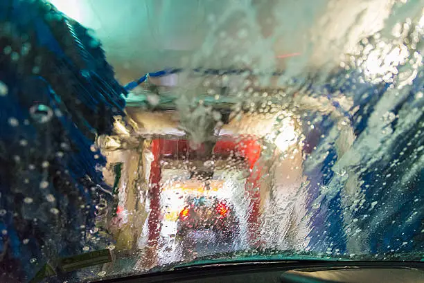 car wash from inside of my car