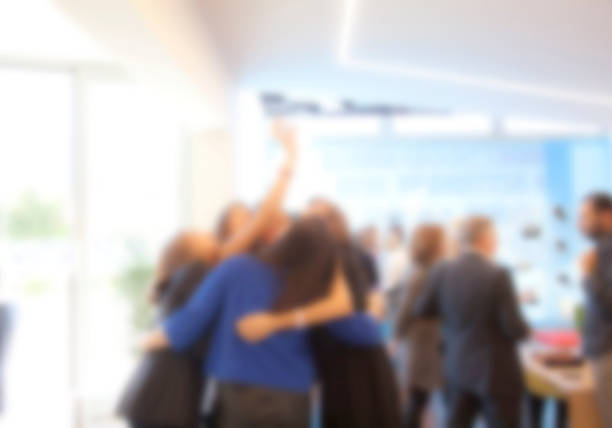 istock Group of women in blurry for background 504821696