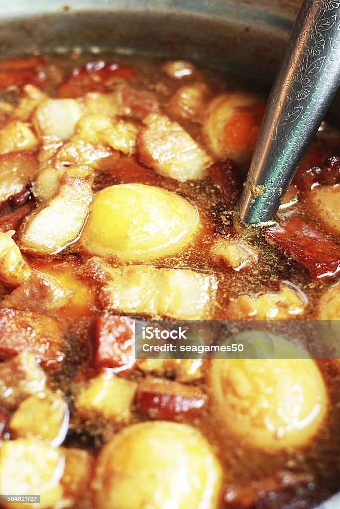 Eier, gedämpftem Schweinefleisch mit tofu - Lizenzfrei Abnehmen Stock-Foto