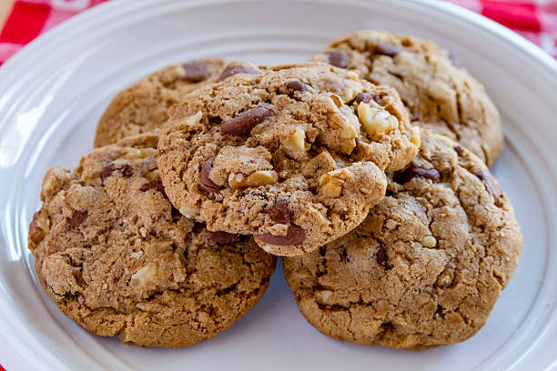 istock Homemade Chocolate Chip Cookies with Walnuts 504821781
