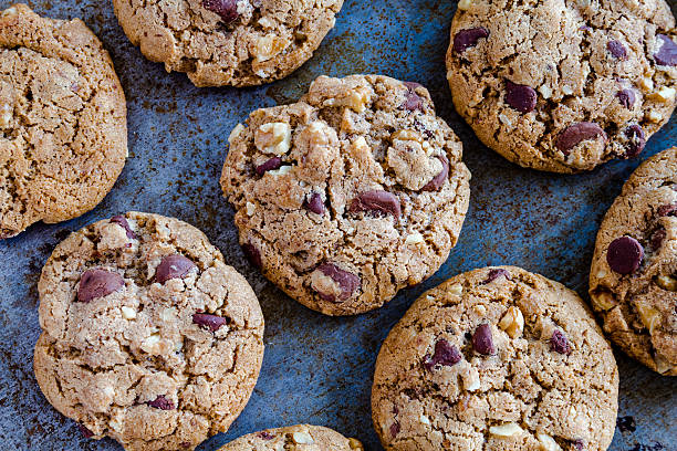istock Homemade Chocolate Chip Cookies with Walnuts 504821837