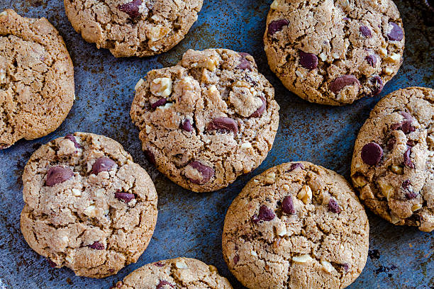 istock Homemade Chocolate Chip Cookies with Walnuts 504821841