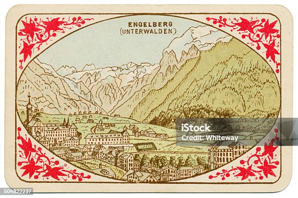 Back Of Playing Card Ace Of Spades Switzerland 1880 Stock Photo - Download Image Now