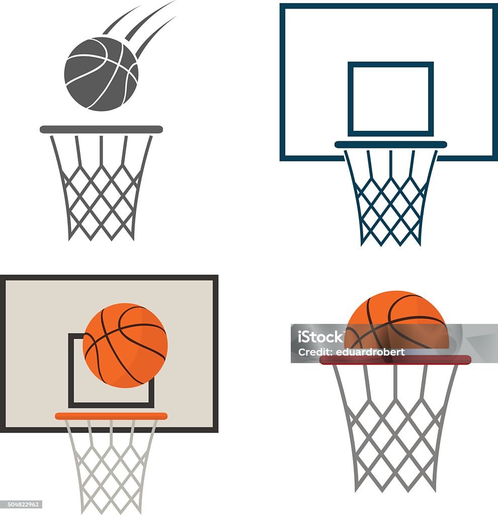 Basketball net icon Basketball Hoop stock vector