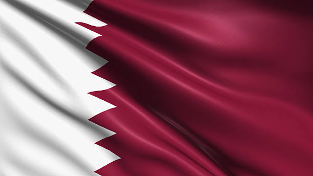 флаг катара - qatari flag стоковые фото и изображения