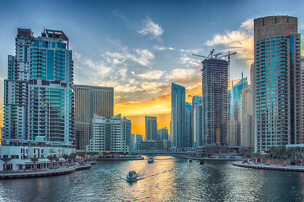 istock Dubai Marina Skyscrapers 504824084