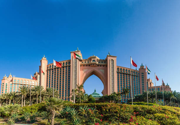 atlantis the palm hotel w dubaju - atlantis the palm zdjęcia i obrazy z banku zdjęć