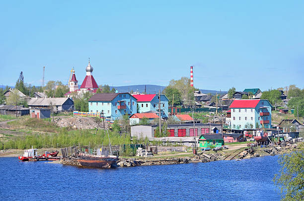 Kola Peninsula, ancient Pomor village Varzuga