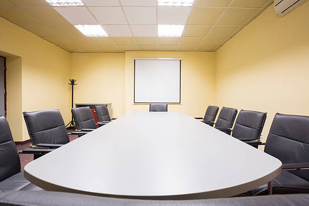 istock Interior of a boardroom 504827828