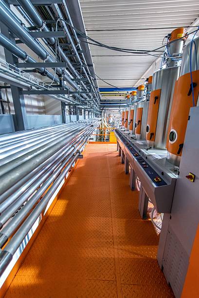 istock Aisle in factory 504828828