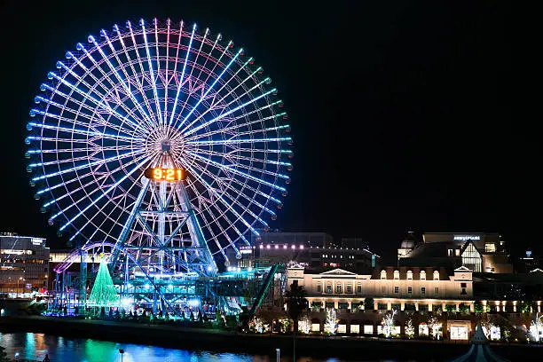 I saw an amazing　night view　in Yokohama. 
