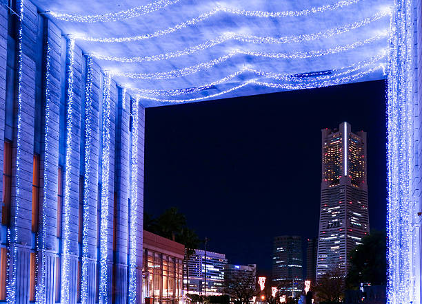 I saw an amazing　night view　in Yokohama. This is a very famous dating spots in Japan.