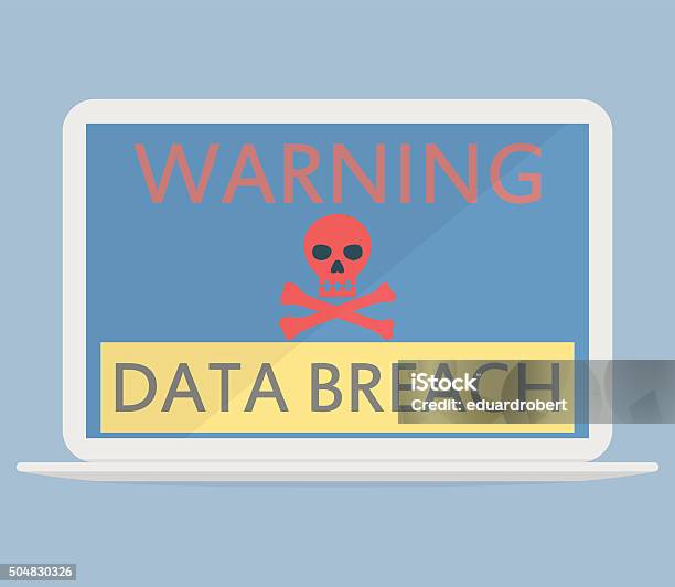 Data Breach Concept Stock Illustration - Download Image Now - Data Breach, Security, Security System