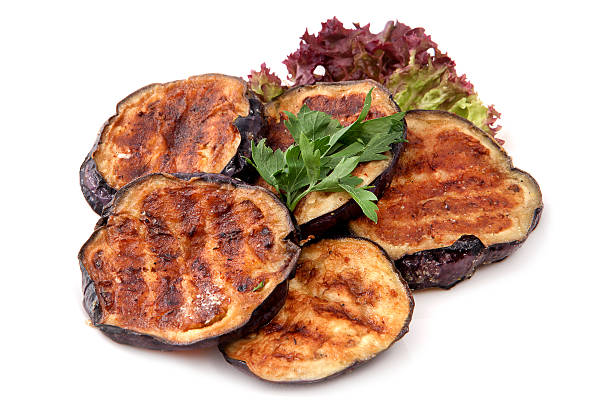 istock Grilled eggplant with herbs and parsley 504852900
