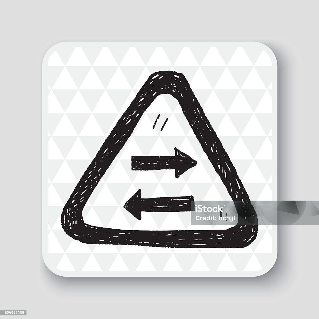 Two Way Draw Two Way Doodle Stock Illustration - Download Image Now - Contrasts, Cut ...