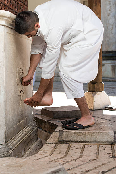 Prayers put in the wailing wall in Israel by orthodox jews.