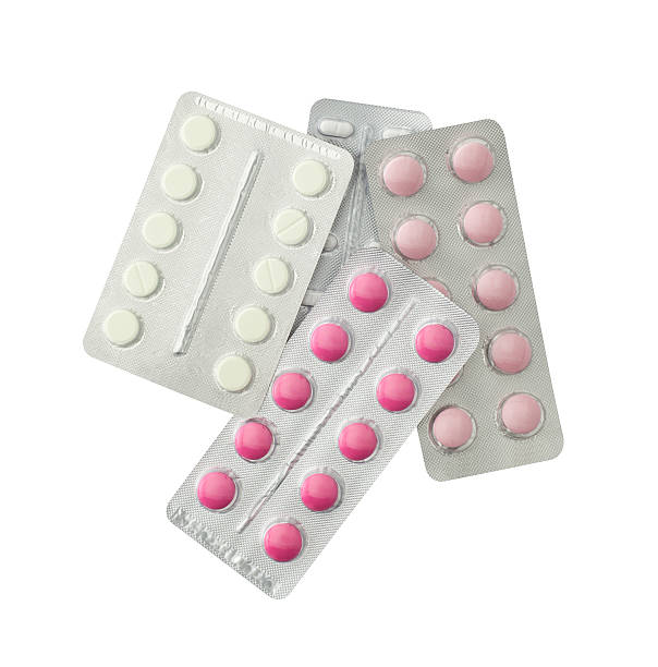 istock Set of pills in a plastic blister package 504853822