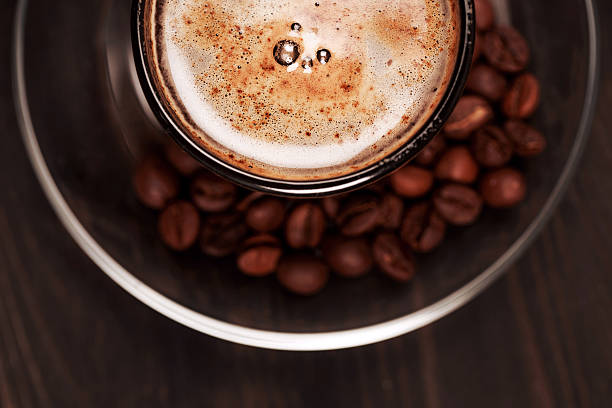 istock Cup of cappucino with foam, closeup 504854434