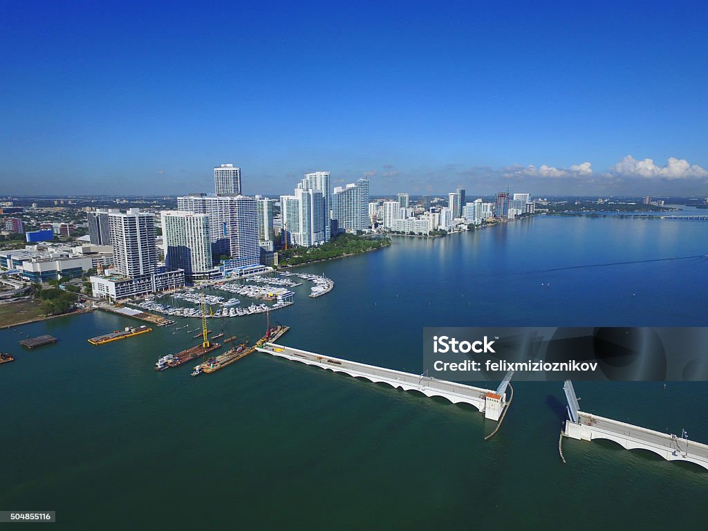 Aerial photo Edgewater Miami Stock photo of Edgewater Miami aerial view Miami Stock Photo