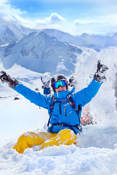 istock Happy friends at ski resort 504855144