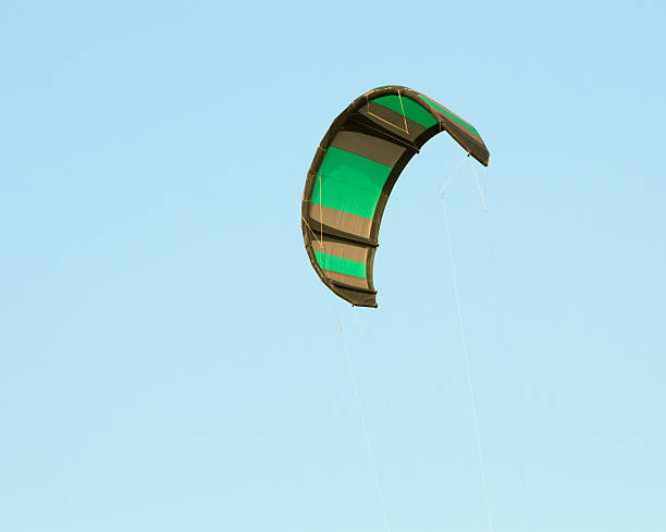 istock The kitesurf wing over blue sky 504855592