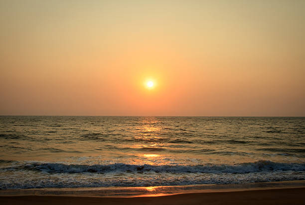 istock Evening scene with sunset on the sea 504855798