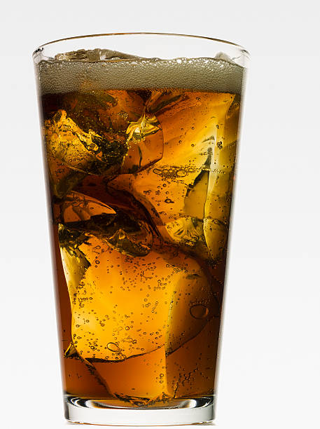istock Glass of cola with ice 504856002