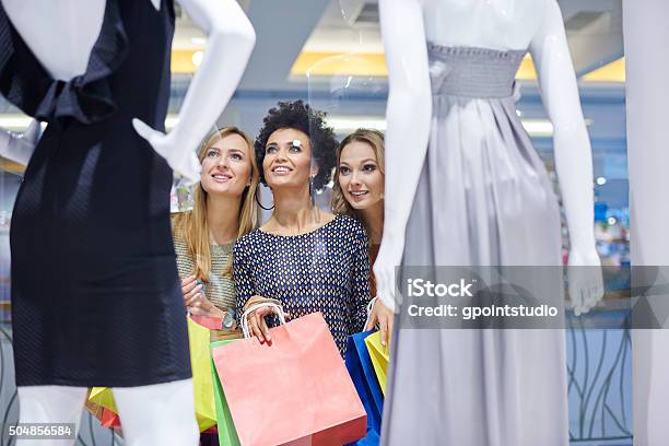 I Must Have This Dress Stock Photo - Download Image Now - Dress, Shopping, Window Shopping
