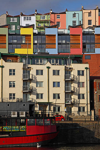 istock Old and new housing overlooking the docks at Bristol UK 504857032