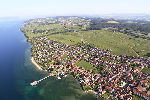 istock View from the Zeppelin to Hagnau - Lake Constance/Germany 504857137