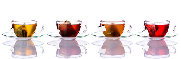 istock Tea Cups with Bags in Collage 504857988