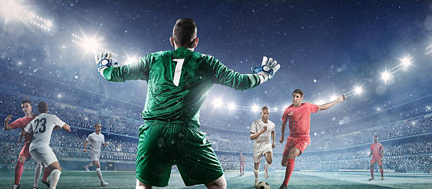 istock Soccer game moment with goalkeeper 504858816