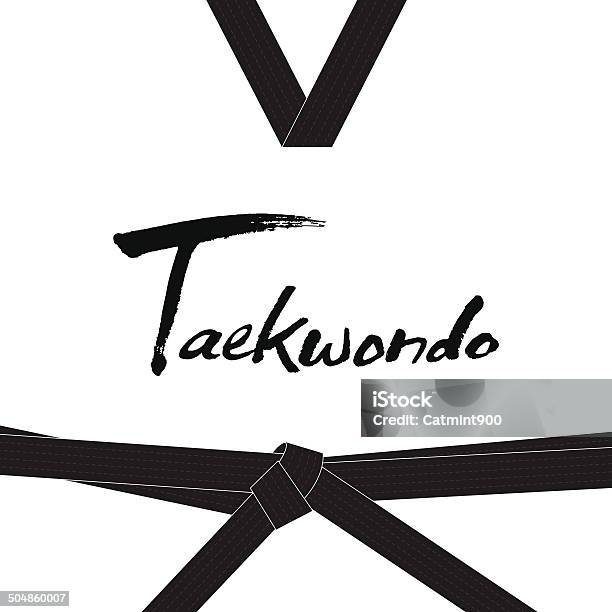 Taekwondo Handwritten Letter Stock Illustration - Download Image Now - Taekwondo, Illustration, Asian Culture