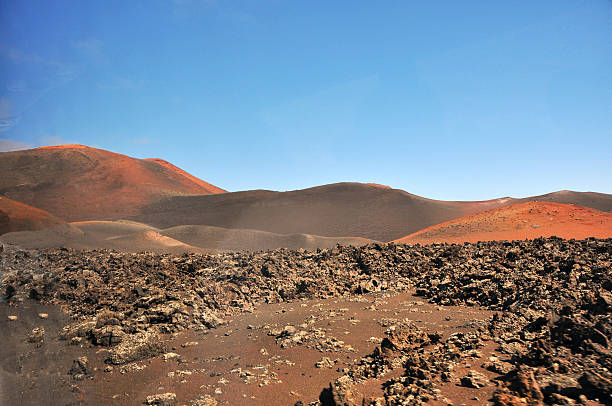 istock red volcanic landscape like on Mars in Lanzarote 504860134