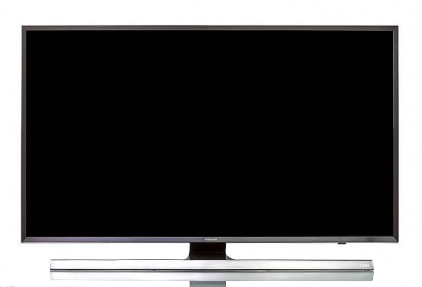 samsung 4 k uhd ju7000 serie elegante-televisor de 40 pulgadas - samsung group fotografías e imágenes de stock