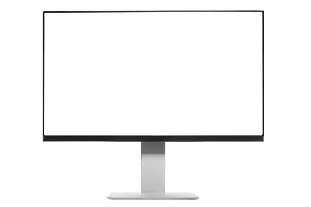 istock Computer Monitor with white screen 504865058