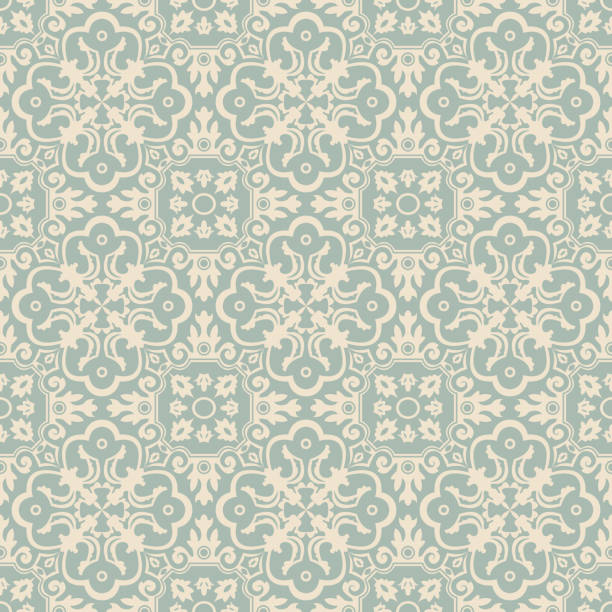 istock Elegant antique background image of spiral flower round kaleidoscope pattern. 504875928