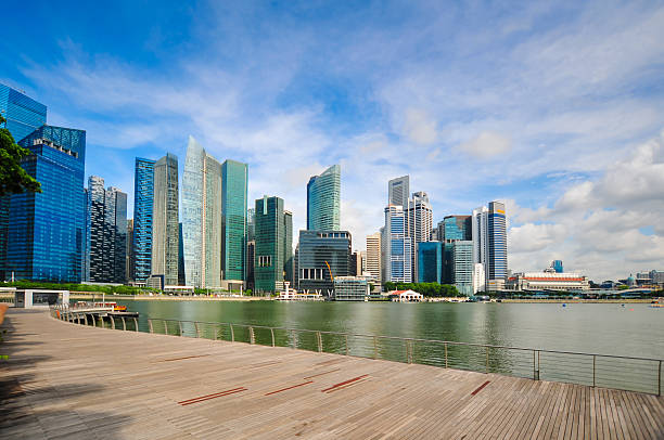 istock Panoramic View of Singapore at Dusk 504879104