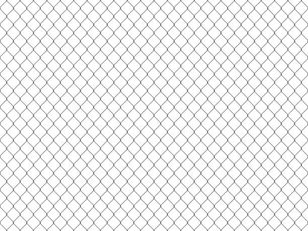 Seamless Tileable Steel Chain Link Fence Texture Seamless Tileable Steel Chain Link Fence Texture diamond shaped photos stock pictures, royalty-free photos & images