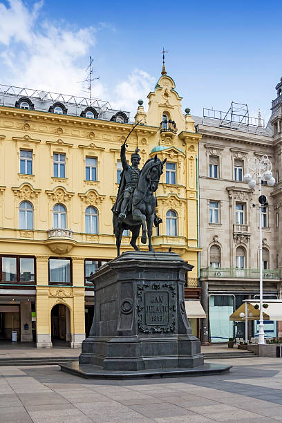 istock Monument Ban Jelacic in Zagreb 504886028